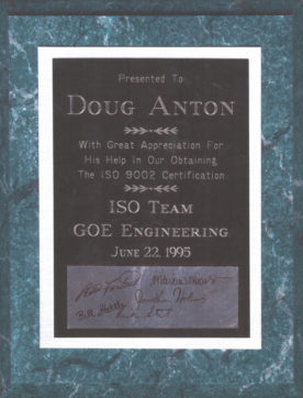 DOUG PLAQUE